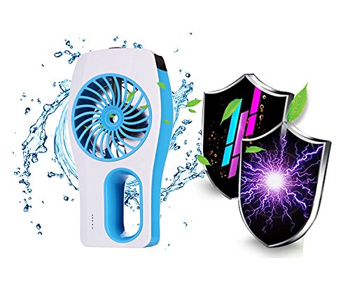 LingsFire® USB Ventilator, Mini USB Fan , Tischventilator, USB wiederaufladbare Ventilator, Lüfter Standventilator , mit 3 verschiedene Zirkulationsmodus und 1er 18650 Wiederaufladbare Eingebaute Batterie(erhalten) für heiße Sommeraußen Reisen