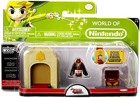 ZELDA JAKKNIN028CG World of Nintendo Micro Land Playset with Castle and Ganondorf Figure