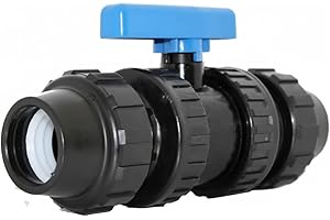 SUINGA Llave de Paso Agua 25mm | Valvula PVC 25 | Llave de Paso 25mm | Valvula de Bola para Tuberia de Polietileno 25 | Valvula Fitting para Tuberia de Riego | Valvula Bola 25 mm para Tubería 25 mm