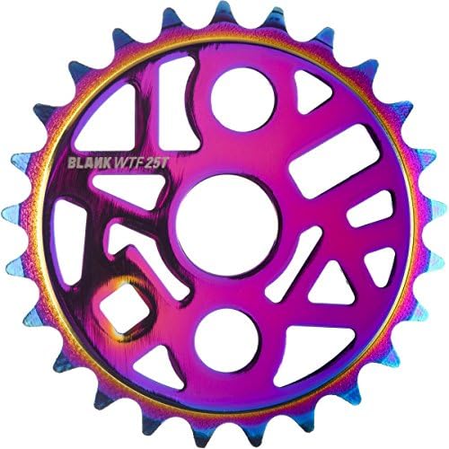 Blank BMX WTF 25 tooth sprocket chainwheel rainbow