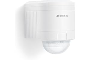 ‎STEINEL Steinel Bewegungsmelder IS 240 DUO weiß, 240° Bewegungssensor, 12 m Reichweite, Innen und Außen, inkl. Eckwandhalter