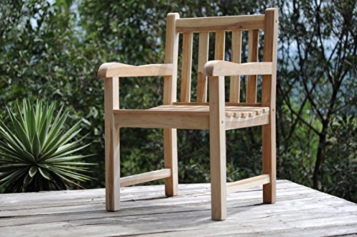 SAM® Sparset: Teak Holz Gartensessel Caracas, Gartenstuhl, inklusive Auflage in beige, Sessel aus Massivholz, Bequeme Armlehnen, Holzstuhl, ideal für Balkon, Garten und Terrasse [53257863]