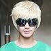 Hot New Popular High Quality Fashion Platinum Synthetic Short Blonde Man Wigs