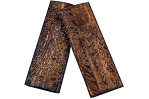 RECHERE 2PCS POM Resin Imitation Sambar Stag Antler Horn Knife Scales Handle for Sword Knives Making 95x35x6mm