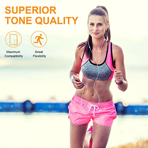 Auricolari In Ear,SENDIS Cuffie In-Ear Stereo Universale con Microfono per iPhone, Smartphone Android, Tablet ecc - Bianco