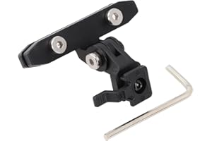 HASALLER Bicycle Saddle Light Mount,Bicycle Front Light Saddle Seat Mount Holder Bracket for Trek Bontrager Aluminum Alloy Black 35g