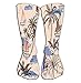 Produktbild Xunulyn Hohe Socken Women's Girls Novelty Over Calf Knee High Socks Funny Boot Sock 19.7"(50cm) Summer Vintage Beautiful Island Boat Windsurf re