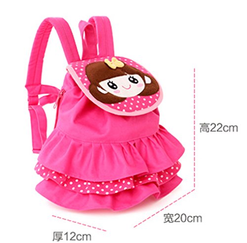 Bonita Girl - Sac à dos Maternelle Enfant 1-5 ans Mignon Cartable Sac d'école Sac Cartoon (B)