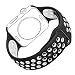Produktbild Für Apple Watch Armband 42mm, Bandmax Weiche TPU Silikon Sportarmband Ersatzarmband Wrist Armband für Apple Watch iWatch Series 3/2/1(Schwarz/Weiß)