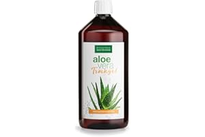 ‎KRÄUTERHAUS SANCT BERNHARD Sanct Bernhard Aloe Vera Drink (1L) Aus dem unverdünnten Aloe Vera Saft frischer Pflanzen | Trinkgel von der Barbadensis Miller Pflanze | Höchste Qualität | Naturprodukt | Made in Germany