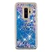 Produktbild HopMore Silikon Glitzer Handyhülle für Samsung Galaxy S9 Hülle 3D Flüssig Transparent Muster Kreativ Lustig Schutzhülle Durchsichtig Handyhülle Stoßfest Gummi Cover Slim Bumper - Schmetterling