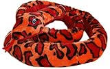 Länge: ca.254cm Schlange Boa aus Plüsch rot orange