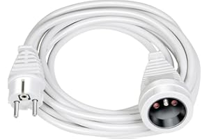 ‎BRENNENSTUHL Brennenstuhl 1168434 Kunststoff Verlängerungskabel, 3m weiß