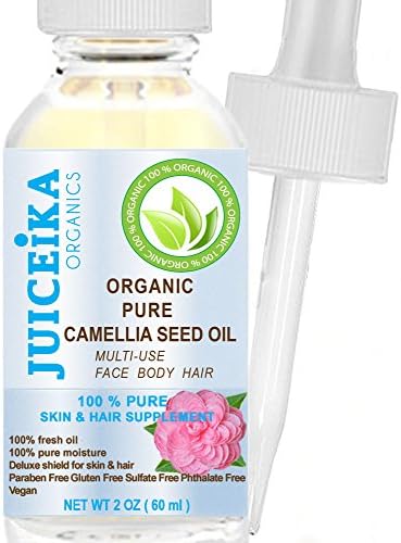 ORGANIC CAMELLIA SEED OIL 100% PURE &amp; REFINED- COLD PRESSED. 100% Pure Moisture. Skin &amp; Hair Supplement. (2 Fl.oz - 60 ml)