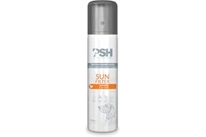 PSH PET SKIN HEALTHCARE PSH Sun Protector - Protector Solar Orgánico para Perros - Protección UV Instantánea - Aloe Vera y Té Verde - Escudo Anti-sequedad, Hidratación y Brillo - para Exposición Solar Prolongada - 75 ml