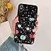 Price comparison product image CKLDFWD Phone Case Cartoon Astronaut Matte Phone Case For Iphone 7 6 6s 8 Plus Xs Max Tpu Silicone Cases For Iphone X Xr 5 5s Se Moon Stars Cover For iPhone Xs Max tk-xx