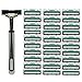 Produktbild Aiming Männer Griff Rasieren Rasierer Rasierer Austauschbare Gerade Handbuch Razor Bartschneider mit 30pcs Doppelte Schichten Rasierklingen