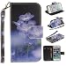 Produktbild Huawei P8 Lite Schutzhülle, Painted Colorful Fall für Huawei P8 Lite, innen bunt bemalt Schutzhülle aus PU-Leder für Huawei P8 Lite/P8 Mini, coffeetreehouse Chic Synthetik Leder Schutzhülle für das Huawei P8 Lite mit praktischer Standfunktion - Blau Muster