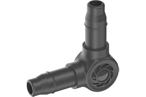 Gardena Micro-Drip-System L-Piece 4.6 mm (3/16 inch): Change Direction of Supply Pipes and Irrigation Lines by 90 Degrees, Kink-Free Installation, Easy & Flexible Connection Technology (13212-20)