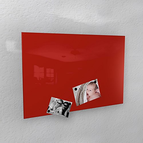 Magnettafel 3 Größen 40 x 60 cm/50 x 80 cm/60 x 90 cm RAL 3020 Traffic Rot Hochglanz, rot - RAL 3020 glänzend, 60 x 90 cm