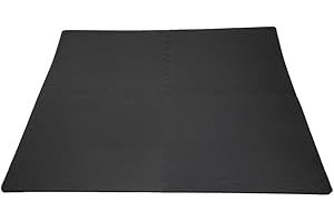 YIFAA Tapis de Protection de Sol, 63x63cm Tapis de Fitness avec emboîtables Dalles en Mousse EVA Matelas Puzzle pour matériel Fitness, Gym, Musculation, Intérieur Sport, Crossfit