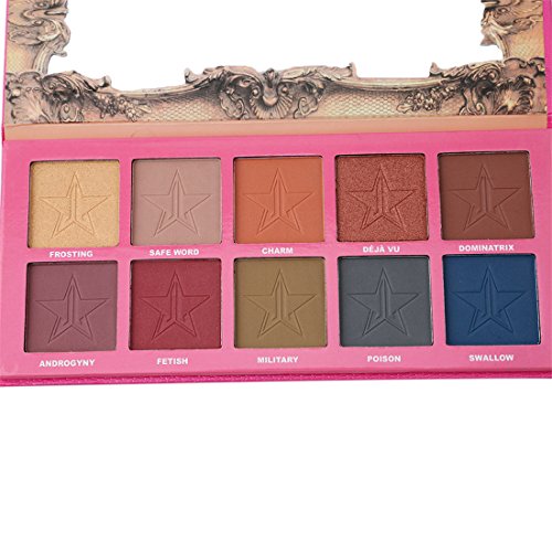 VWH 10 Farben Lidschatten Palette Make-up Eyeshadow Kosmetik Profi Augenpalette - 3
