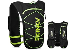 Geila Sac à dos d'hydratation, gilet d'hydratation, sac à dos de course à pied, sac à dos respirant, sac à dos de sport d'extérieur, gilet de course à pied, sac à dos léger