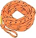 Produktbild MESLE Schleppleine Bungee 4P 50', Schwimmende Tube-Leine mit Ruckdämpfer, Länge 15,2 m 50', orange-schwarz, bis 4 Personen Towables, Bungee-Seil Gummi-Leine Towing-Strap, für Boot Jet-Ski Yacht