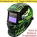 Produktbild Leopard {Schlange} Solar Schweißhelm Automatik + Austauschbare Batterie, Großes Sichtfeld DIN9-13, Automatisches Abdunkeln, Schweißhelm Automatisch für MMA,MAG,MIG, TIG,Saw,PAW,PAC, RSW