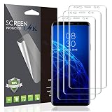 3. Cobertura completa y funda amable--puede ser usado con una funda. Flexible material de TPU y PET permiten una cobertura borde a borde incluso en dispositivos curvos sin añadir ningún volumen Corte precioso para una adaptación perfecta.