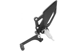 ROCKMUTE Motorcycle Gear Shift Lever Front Footrest Foot Pegs Mount Bracket For Kawasaki Z250 Z300 EX250R EX300 Ninja 250R 300 Left Foot Rest Shifter Pedal