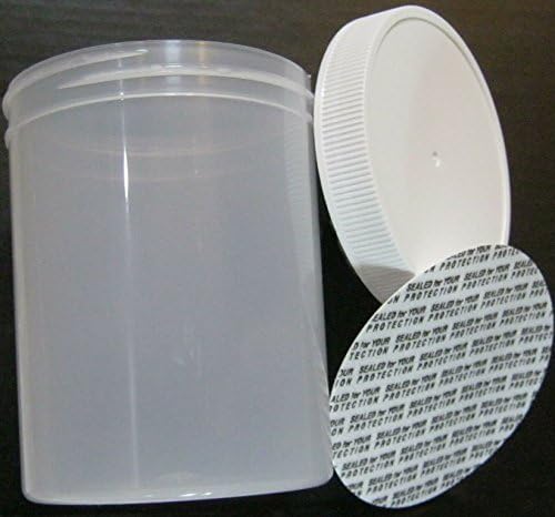 Value Pack - 175 Specimen Jars with Lid &amp; Sealed for Protection Liner, 8 Oz - Cap Diameter 70mm by Braunfels Labs