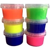 Papatyampartievi B&uuml;y&uuml;k Boy Baba Slime - 6'Lı Set Sarı