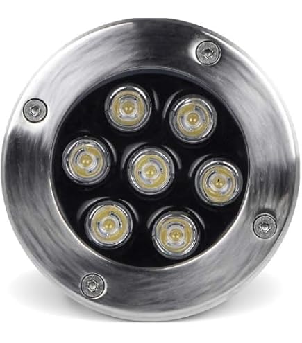 Faretto Da Terra Calpestabile Segnapassi Carrabile 7 Watt Led Luce Bianca Ip67