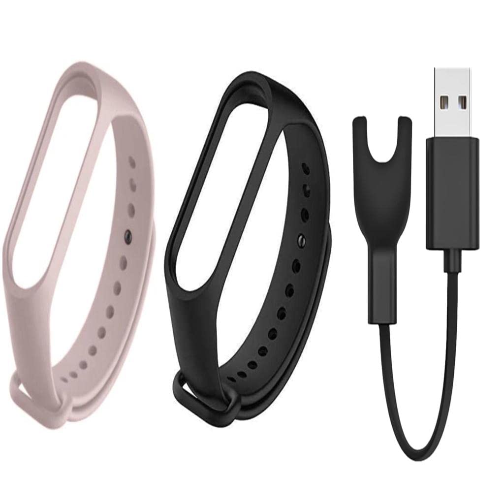 Inefable Mi Band M3 USB Dock Charger Review: Black & Peach Strap Compatibility