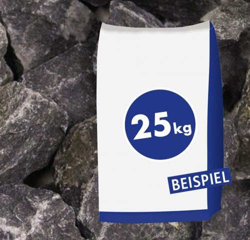 25kg Gabionen Steine Basaltbruch Eifelschwarz Anthrazit 20-40mm - Setzen Sie Akzente im Garten/Teich