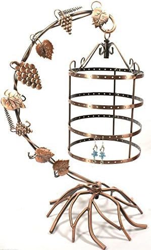Bejeweled Display? Antique Birdcage Jewelry Tree Earring Holder Necklace Organizer Display in 2 Colors (Copper) by Bejeweled Display