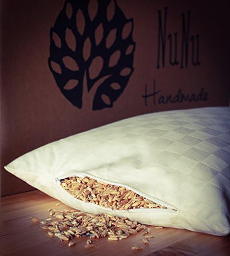 PILLOW - CUSHION SLEEPING ECOLOGICAL 100% ORGANIC COTTON AND FILLING OF HUSK OF SPELT AND ORGANIC LAVENDER FLOWER
