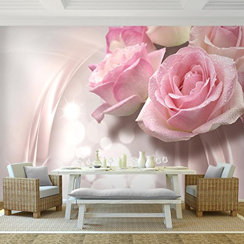 Fototapete Rosen 396 x 280 cm – Vliestapete – Wandtapete – Vlies Phototapete – Wand – Wandbilder XXL – !!! 100% MADE IN GERMANY !!! Runa Tapete 9129012b - 2