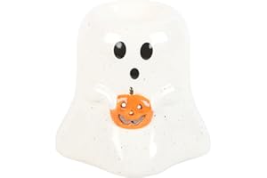 SOMETHING DIFFERENT WHOLESALE Spooky Charm - Quemador de aceite fantasma: decoración caprichosa de Halloween, experiencia aromática, artesanía, ideal para el hogar, la oficina y regalos