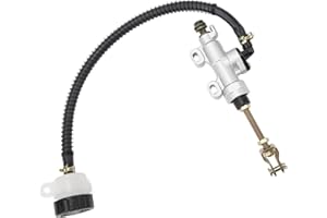 SUUONEE Motorrad Hydraulische Bremspumpe Bremszylinder hinten Fußbremse Hauptzylinder Pumpe Brake Cylinder mit Reservoir Ersatz für ATV Chinesische Dirtbike