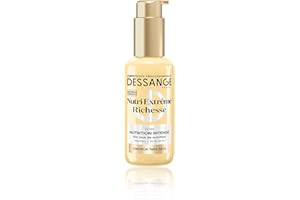 DESSANGE - Soin Cheveux Sans Rinçage Nutrition Intense Nutri-Extrême Richesse - Formule Enrichie En Peptides & Huile De Lin - Nourrit Longueurs & Pointes - Douceur & Éclat - Cheveux Très Secs - 110ml