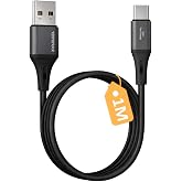 USB A-Type C Şarj Kablosu, 1Metre, 3.1A Hızlı Şarj, Siyah/Antrasit Metal, REMORAX Wahoo (1Ad x 1Metre Siyah)
