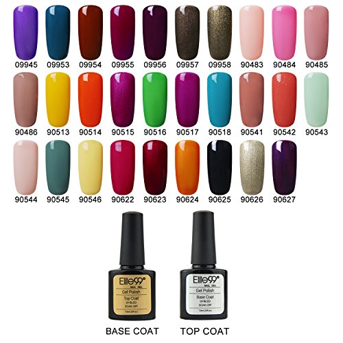 Elite99 UV Nagellack Gel Polish Farbgel Nagelgel Gellack Pure farben Geschenk NEU (10×7.3ML) - 3