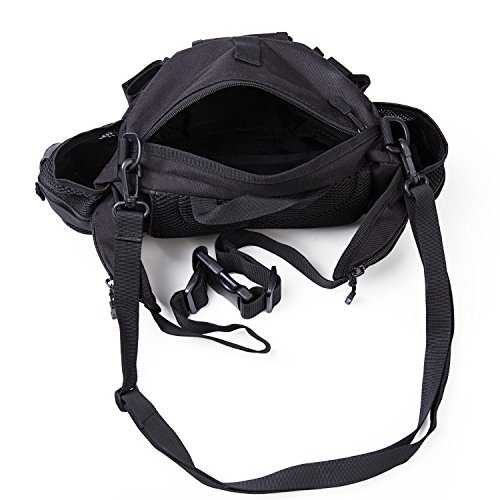 Herren Größ Outdoor Gürteltasche mit Trinkflasche Wasserkocher Zwei-Tasche Bauchtasche - 6