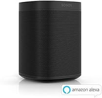 Sonos One Enceinte sans-Fil multiroom WiFi avec Le Service Vocal Amazon Alexa intégré - Noir