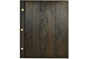 DWA 015 Wooden Menu Card Holder A4 Restaurant Pub Bar Woodworm Look