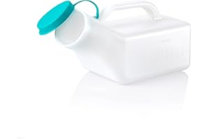 ALIA | Male Urinal Bottle | 1000ml | Secure Cap | Measuring Scale | Easy Grip Handle | Pack of 1