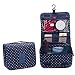 Produktbild hippolo tragbar Kulturbeutel für Reisen Zusammenklappbar Make Up Kulturtaschen Kulturbeutel toiletbag Staubbeutel Kosmetiktaschen Reisetasche mit Haken Organizer Blume 1