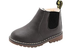 N/F Ankle Boots for Kids Children Boys Girls Winter Warm Snow Boots Zipper Waterproof